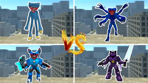 CATNAP VS HUGGY WUGGY POPPY PLAYTIME MECHA EVOLUTION NIGHTMARES SMILING