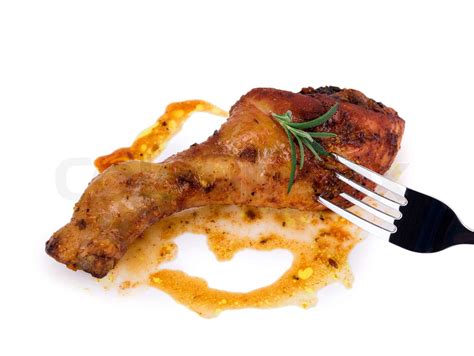 roasted chicken ham stock image colourbox
