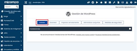 Cómo puedo instalar WordPress en mi cPanel Soporte MI CO