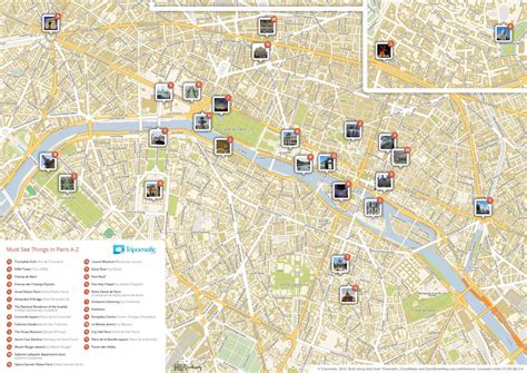 Cartina Parigi Con Monumenti