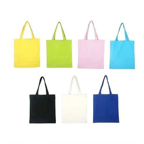 Buy Wholesale Recycle Natural Color Simple Printing Canvas Shopping