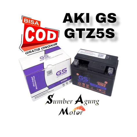 Jual AKI ACCU GS KERING BEAT VARIO 110 SCOOPY SUPRA X 125 REVO BLADE