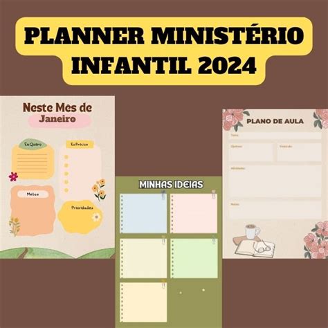 Planner Ministério Infantil 2024 Ministério Infantil Tia Lu