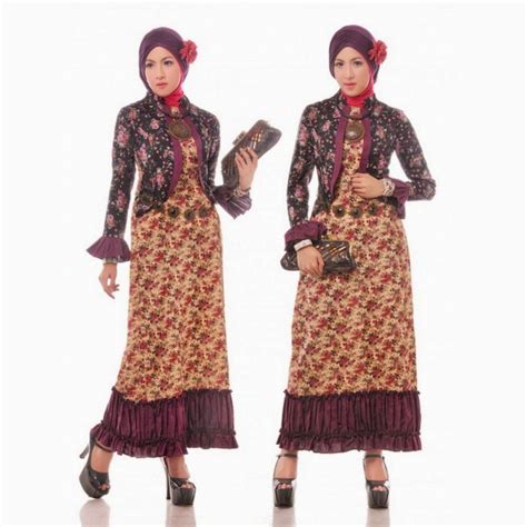 Model Gamis Batik Modern Terbaik | Model Baju Terbaru