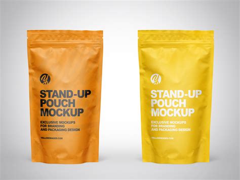 Matte Stand Up Pouch Mockup Psd By Ag Mockups On Dribbble