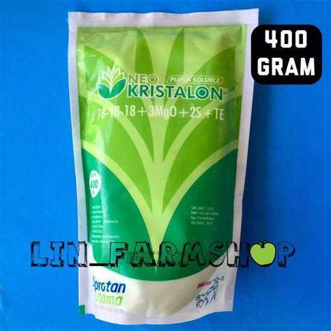 Jual PUPUK NEO KRISTALON HIJAU 400 GRAM Shopee Indonesia