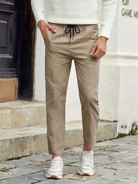 Homme Pantalon Pantalons décontractés Poche Cordon Taille elastique