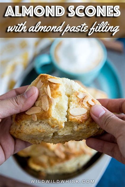 Almond Scones With Homemade Almond Paste Filling