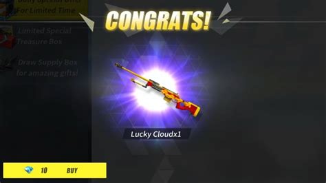 Rules Of Survival Awm Lucky Cloud Skin 10 Diamonds Only Ros Awm Lucky