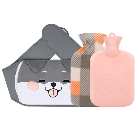 Wearable Hot Water Bottle Belt Hot Water Bottle With Cover Rubber Hot Water Bag With Waist And