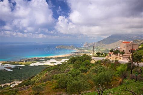 Beautiful Falassarna Beach on Crete Stock Image - Image of seascape ...