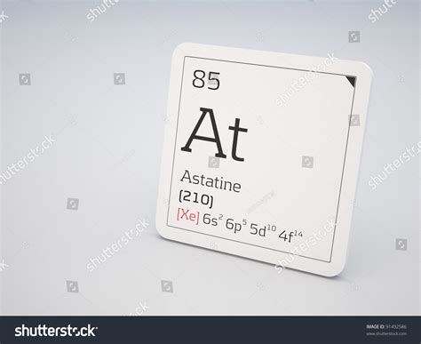 Astatine Element Periodic Table Stock Illustration 91492586 | Shutterstock