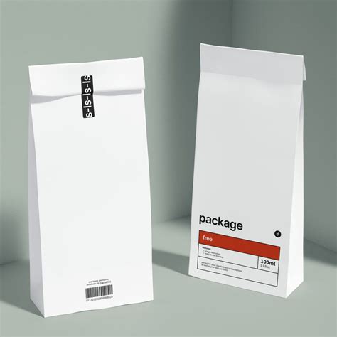 Free 2 Paper Food Bag Mockup Psd Css Author