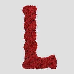 Knitted Letters