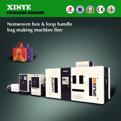 Automatic Nonwoven Box Loop Handle Bag Making Machine China Non