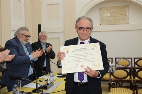 Toma de posesión como Académico Correspondiente del Ilmo Sr D