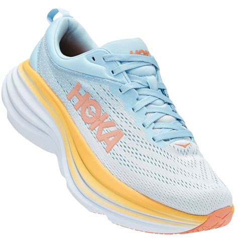 Hoka Womens Bondi 8 Wide Athletic Shoes Summer Song Elliottsboots