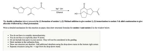 Solved Na Oh Ethanol The Double Cyclization Above Chegg