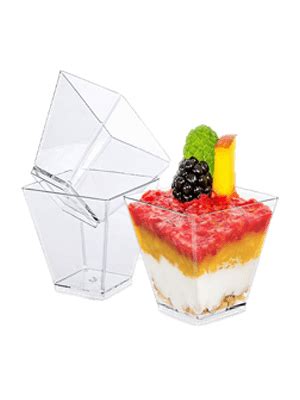 Square Mousse Cup With Lid EasyDabba