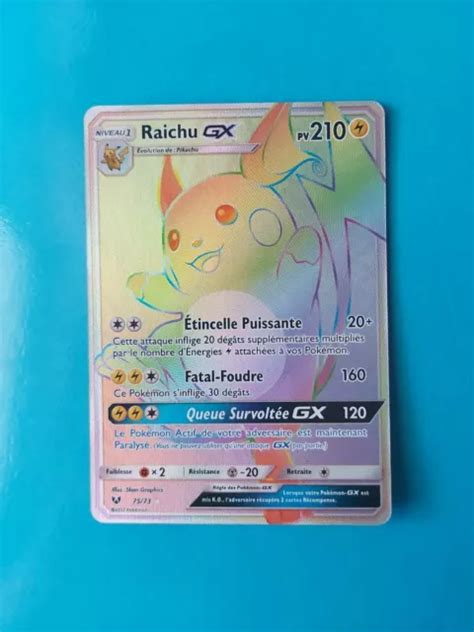 CARTE POKÉMON Raichu GX 75 73 Légendes Brillantes Française NEUF EUR