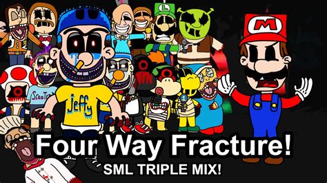 Sml Four Way Fracture Triple Mix Friday Night Funkin Cover Youtube