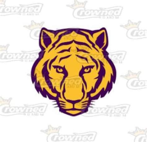 LSU Tiger Face SVG