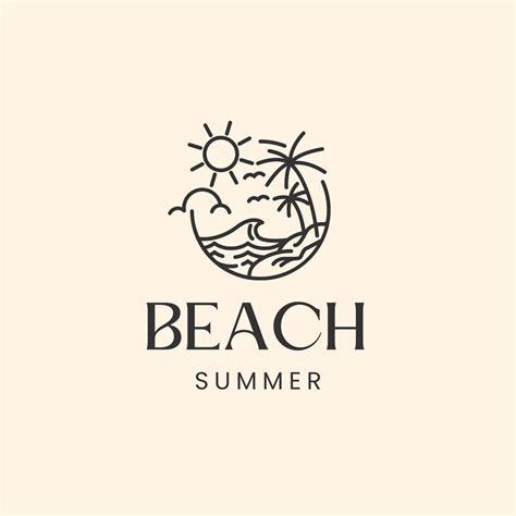 Vintage Beach Logos