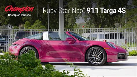 Champion Porsche 911 Targa 4S In Ruby Star Neo YouTube