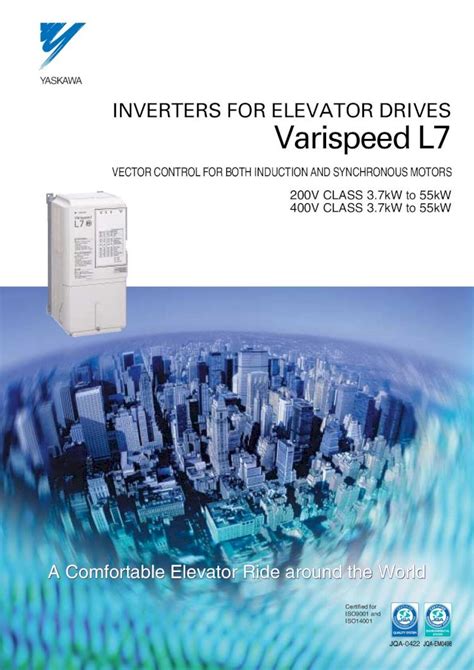 PDF YASKAWA INVERTERS FOR ELEVATOR DRIVES Foster Pl Pdf Drives