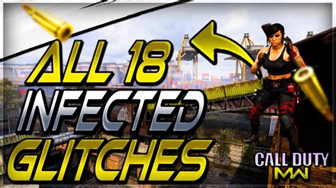 COD MW ALL 18 WORKING INFECTED GLITCHES Out Of Map Ledges God