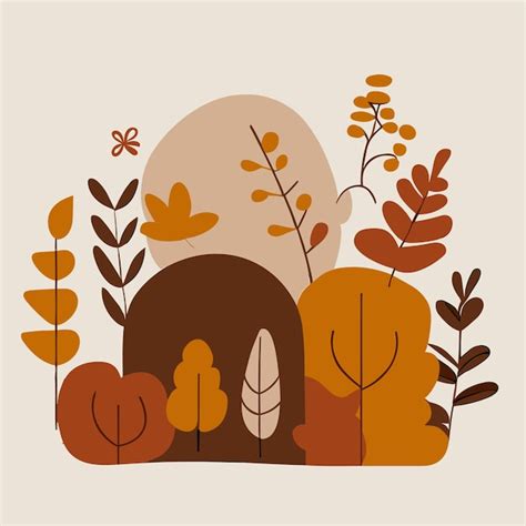 Premium Vector Handdrawn Vector Autumn Leaves Set Handdrawn Illustration