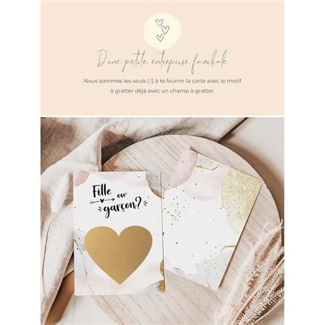 Cartes A Gratter Gender Reveal Fille Ou Garcon Cest Une Fille Carte