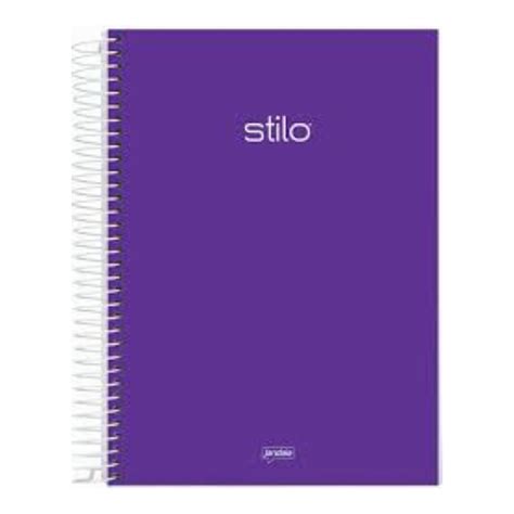 Caderno Espiral Univ CD 80Fls Stilo Roxo Neon Jandaia Shopee Brasil