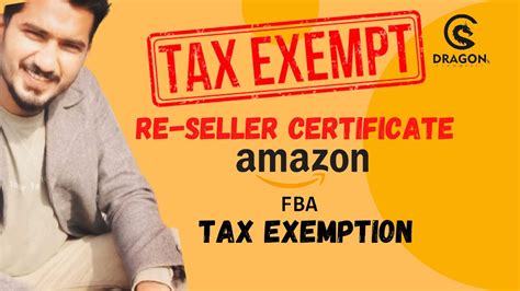 How To Get Tax Exempt On Amazon For Dropshipping Amazon Fba Tax Exemption Youtube