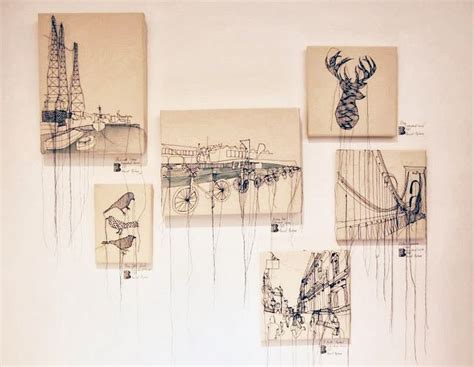 Harriet Popham Stitching Art Fabric Art Textile Fiber Art