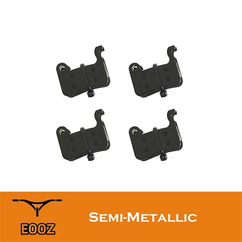 Pastilhas de freio semi metálicas 4 pares para shimano a01s m06 m07