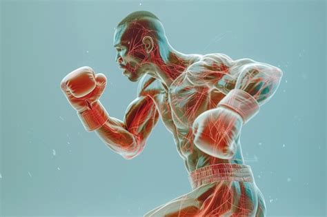 Premium Photo | Biomechanical Analysis of a Boxers Punch Demonstrating ...