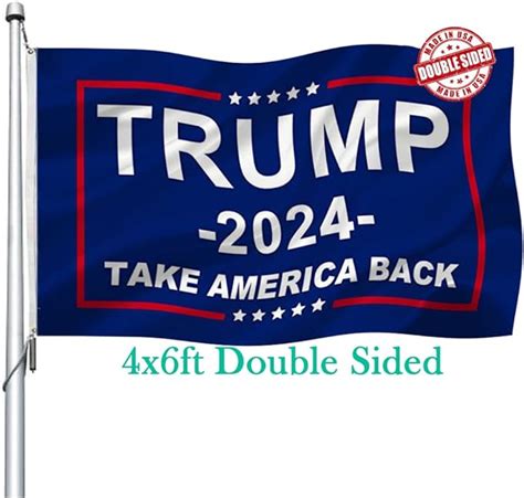 Trump 2024 Flag Double Sided 4x6 Outdoor Donald Trump