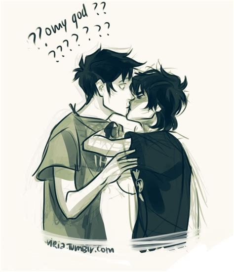 Nico Di Angelo And Percy Jackson Kissing