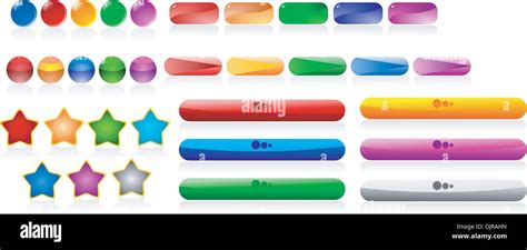 collection  color buttons stock vector image art alamy
