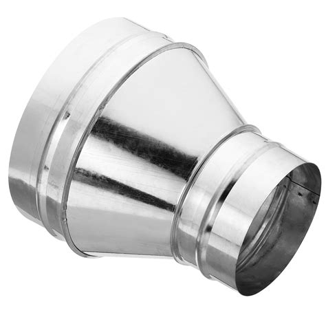 Uxcell 8 Inch to 5 Inch Round Duct Reducer, Galvanized Steel Adapter