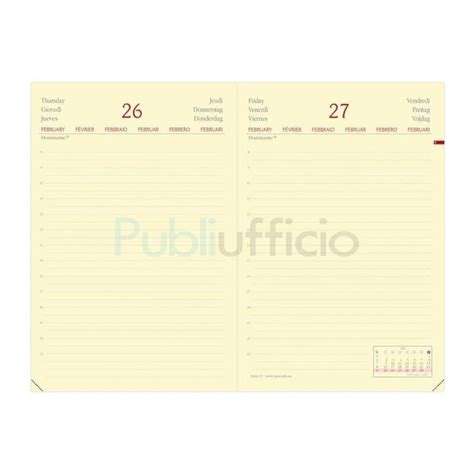 Agenda Giornaliera 2025 Quo Vadis Daily 17 Prestige Silk 12x17 Cm Nero