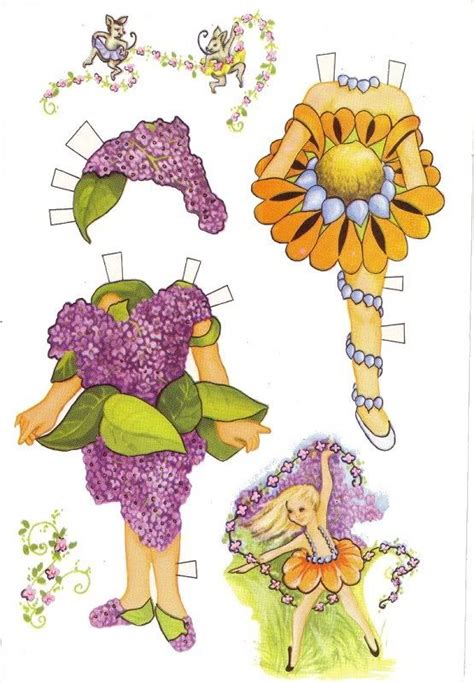 Fairie 7 Pages 4 Vintage Paper Dolls Paper Dolls Fairy Paper Dolls