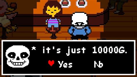 Can You Pay Sans In Grillby S With Enough Gold Undertale Youtube