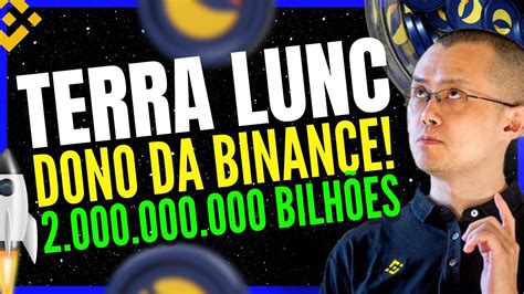 URGENTE TERRA LUNA CLASSIC LUNC EXPLODIU AGORAA DONO DA BINANCE