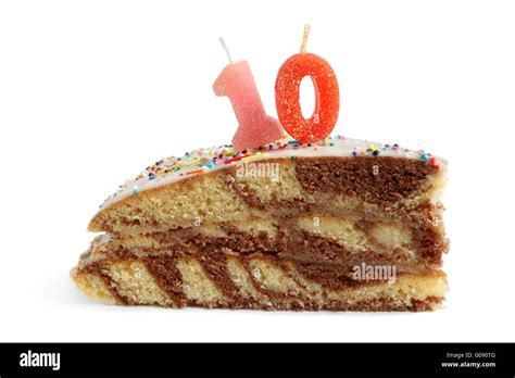 Birthday Cake Year 10 Candle Hi Res Stock Photography And Images Alamy