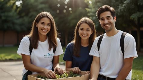 Friends Volunteering Together Premium Ai Generated Image