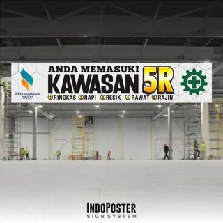 Jual Spanduk Banner Slogan K Safety Anda Memasuki Kawasan R S Kaizen