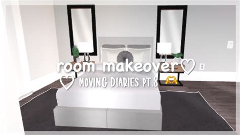 Moving Diaries Pt 8 Bedroom Makeover Bloxburg Roleplay Vlog YouTube