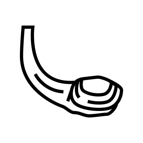 Geoduck Pacific Clam Line Icon Vector Illustration 18779187 Vector Art